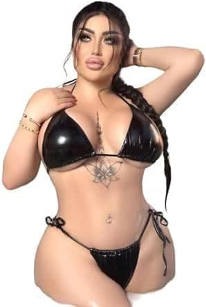 Hn8026 بكيني اسود ماركة هنادي  جذاب فري سايز