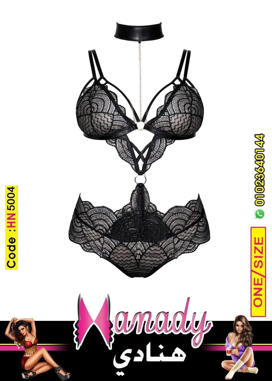 Hn5004 بيكيني باللون الاحمر والاسود الخامه دانتيل وان سايز ل 80 ك