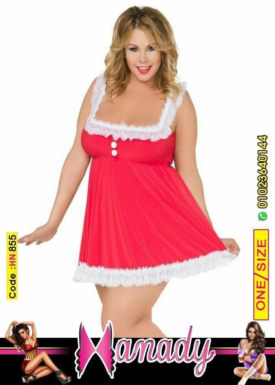 لانجيري بيج سايز لحد 120 ك زبدة لون احمر ماركة هنادي Hn855