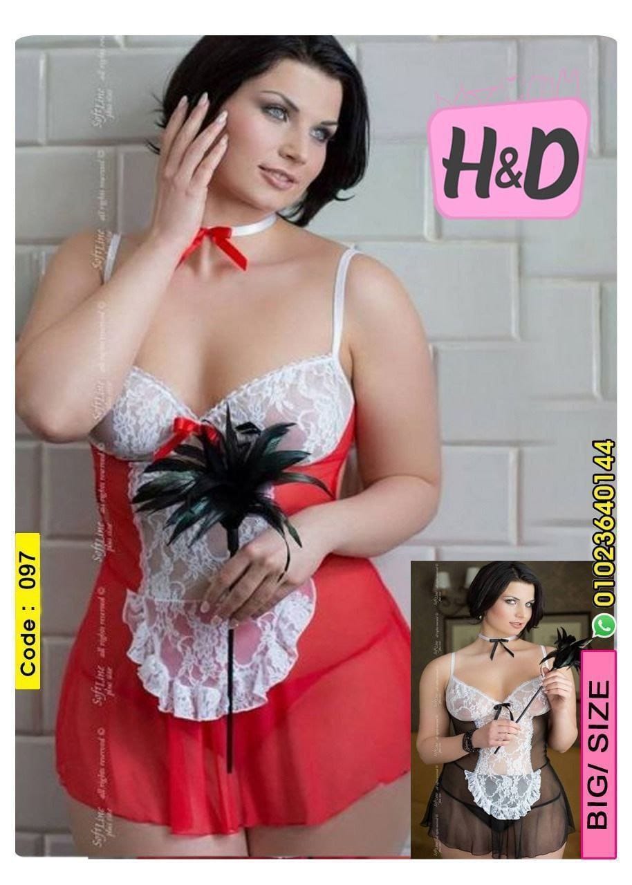 لانجيري بيج سايز سكسي جدا شفاف Hd097 تلبيس لحد 120 كيلو