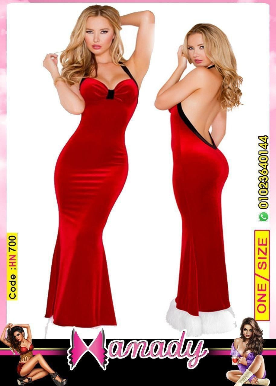 موديل كريسماس خامة قطيفة وفرو